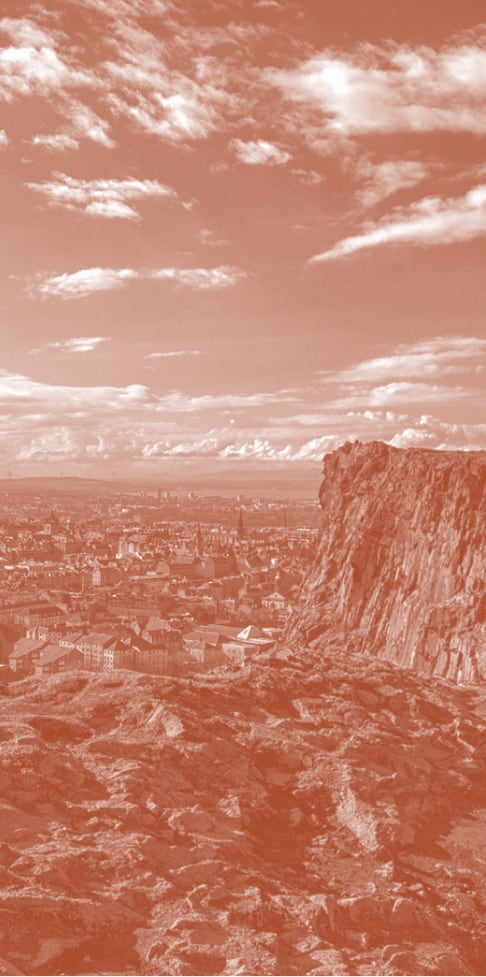 Aerial view of London at night