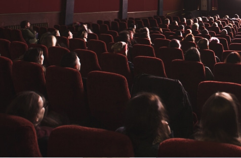 Business man walking down stairs