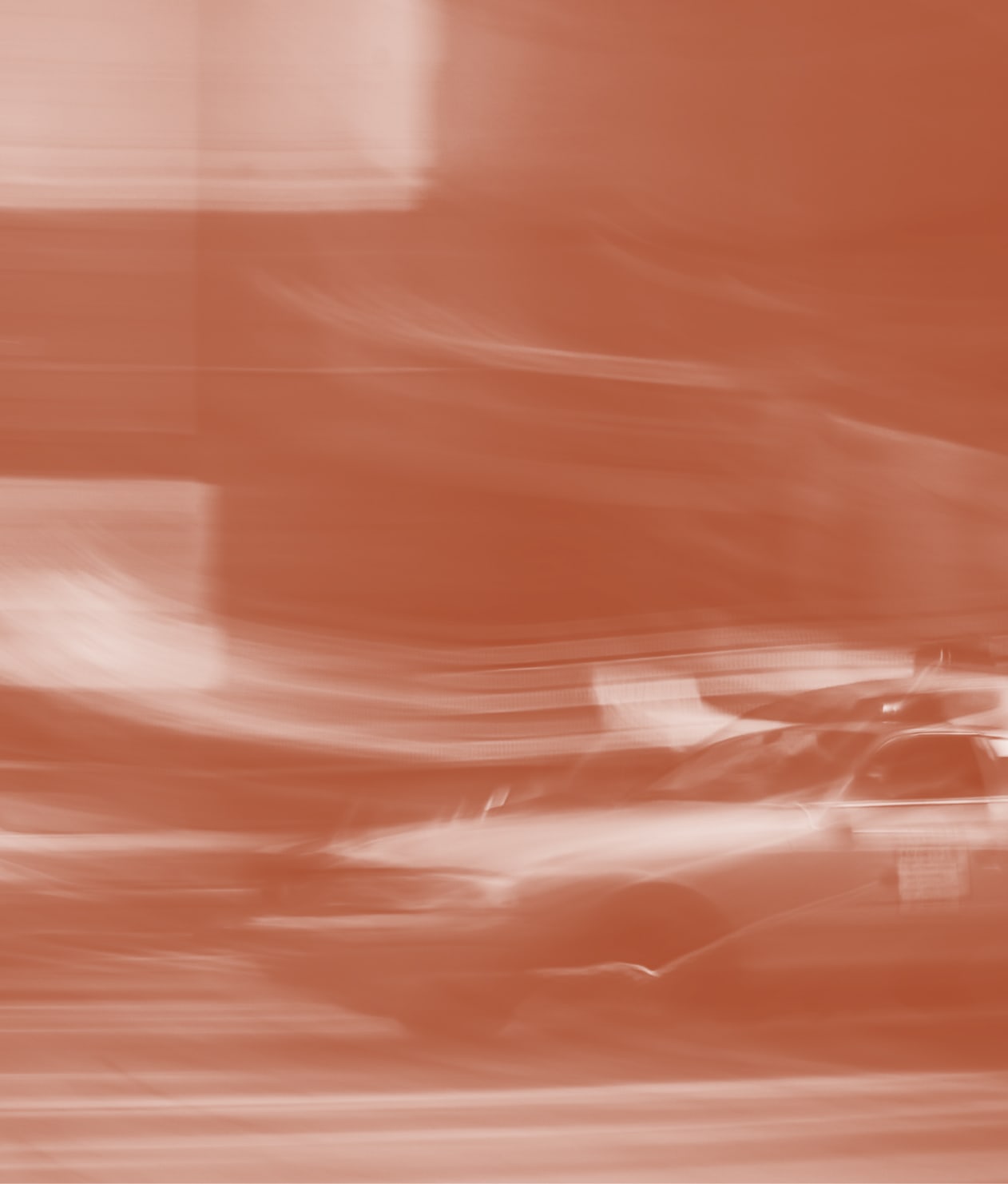 Blurred shot of taxis in america